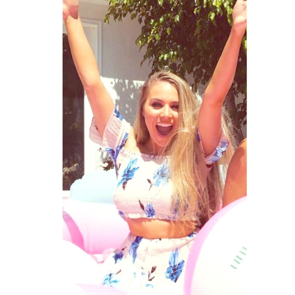 Two piece crop top & maxi skirt set